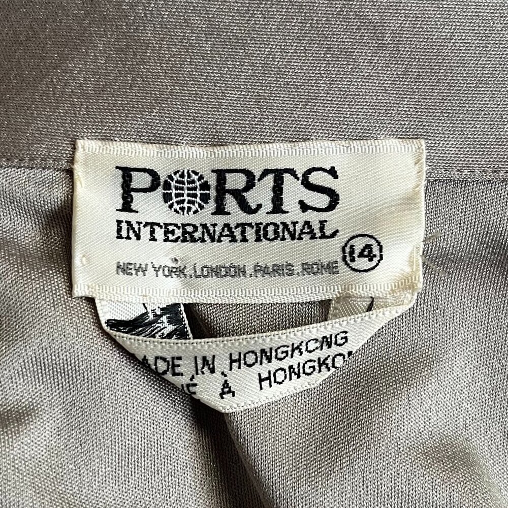 Vintage 2 piece 1970s set Ports International 1961 retro Blouse And Skirt - Picture 12 of 16